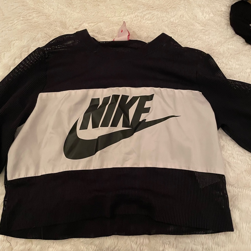 Mesh Nike crop top, small, see-throug